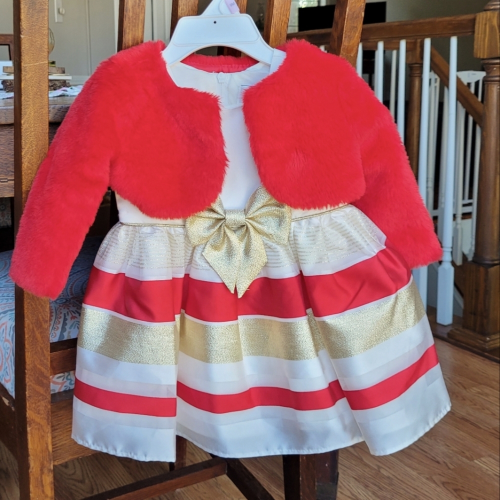 Rare Editions 3-6 month Christmas/Holiday Dress